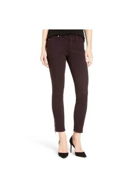 Paige Transcend Verdugo Ankle Zip Skinny Jeans Color Deep Vineyard Size …